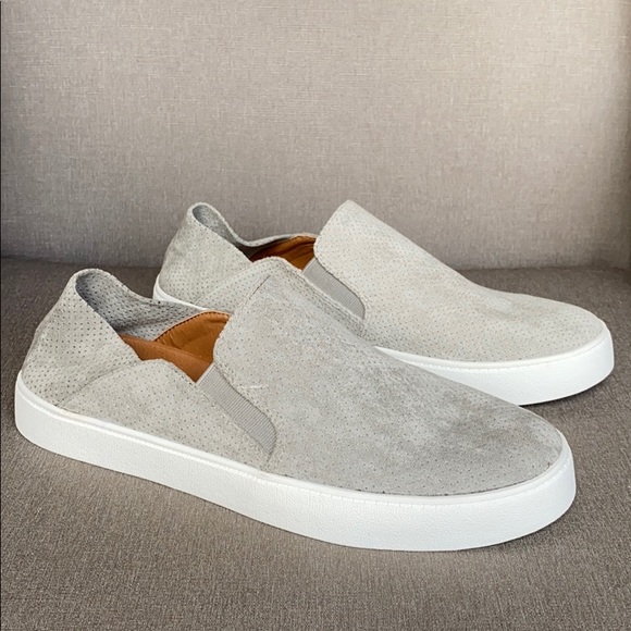 steve madden perforated slip on sneakers